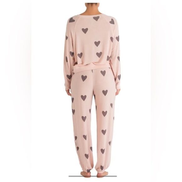 Medium(m) honeydew intimates animal print pajama lounge set crewneck joggers - Picture 3 of 8